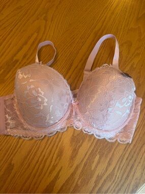 Sofra Blush Lace Underwire Bra NWT Underwire Size 40D